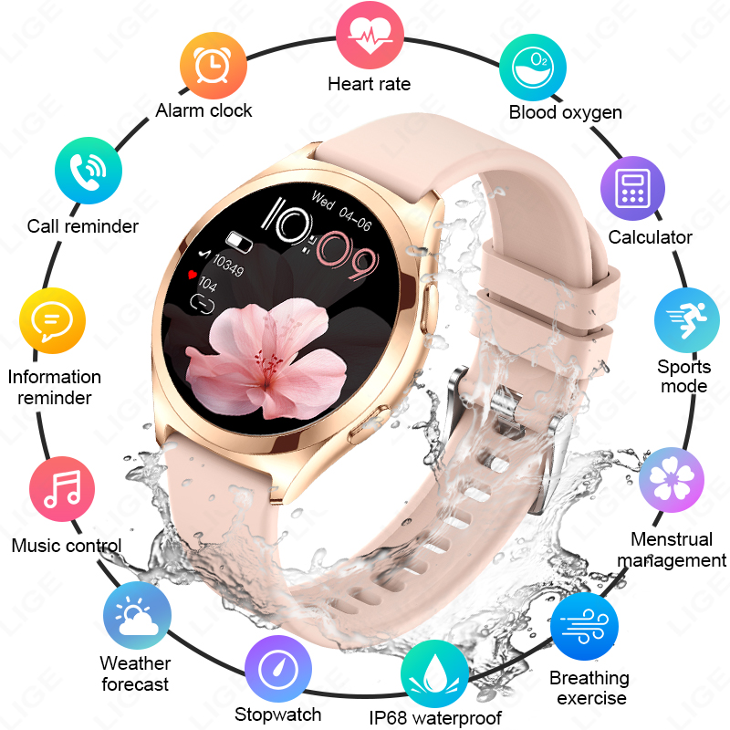 Luxury Watch Korea - LIGE Luxury Smart Watch For Woman