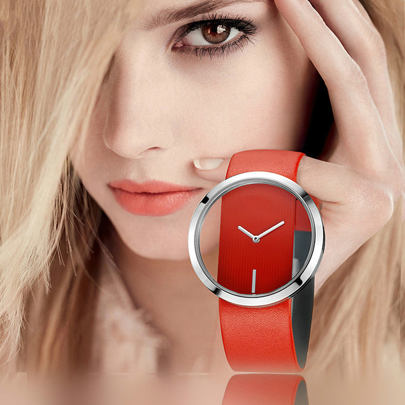 Luxury Watch With Leather Strap - Women Watches Top Brand Luxury Hollow