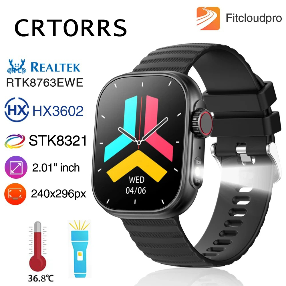Luxury Watch Korea - Man Smart Watch Flashlight Body Temperature