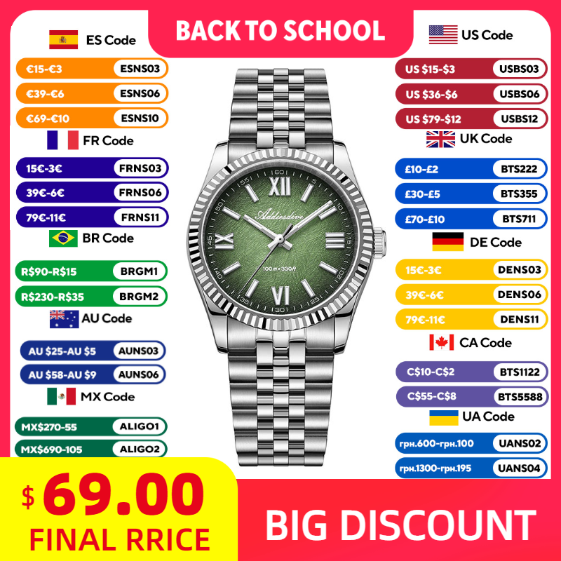 Luxury Watch Hand - ADDIESDIVE Elegant Watch for Woman Luxury