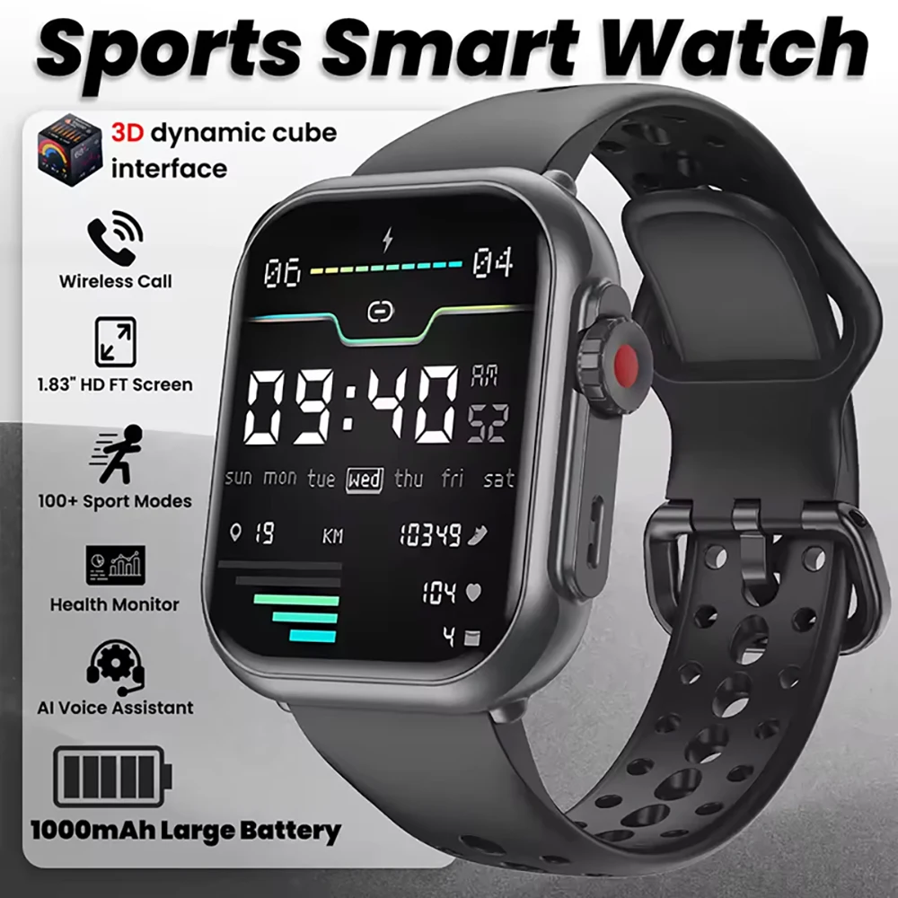 Luxury Watch Korea - Luxury 1000mAh Smartwatch Fitness Clock Blood