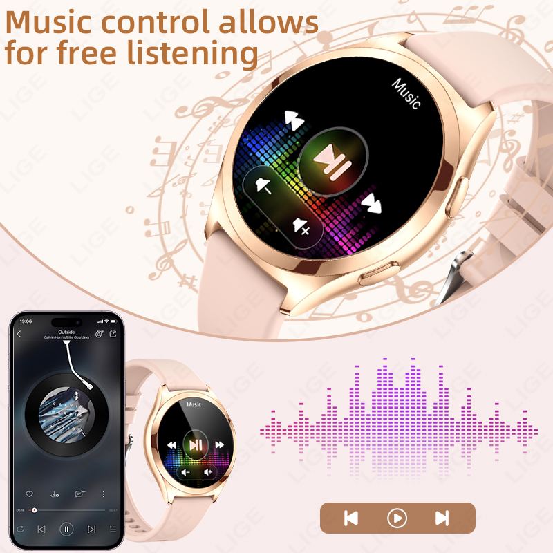 LIGE Luxury Smart Watch For Wo - Luxury Watch Korea 评论和价格