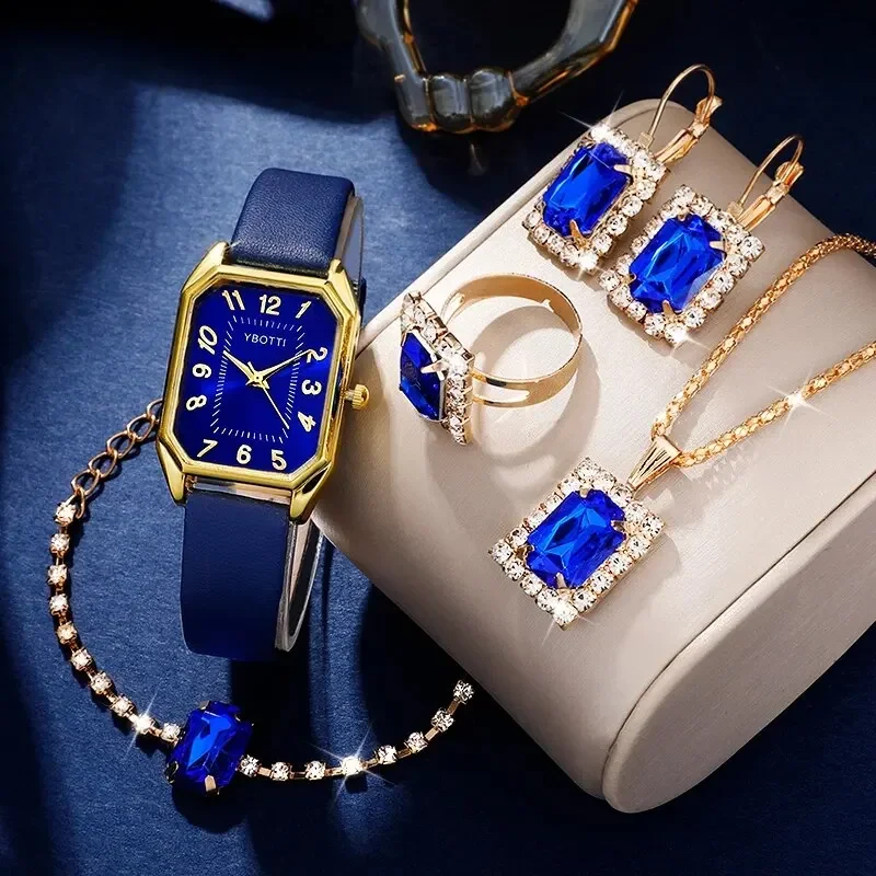 Luxury Fashion Square Women's  - Luxury Watch With Leather Strap 评论和价格