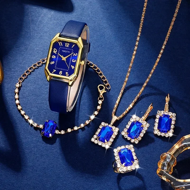 Luxury Fashion Square Women's  - Luxury Watch With Leather Strap 评论和价格