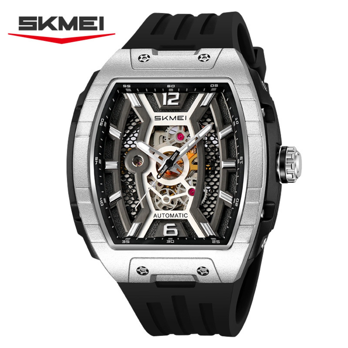 Rose Gold Tonneau Men's Automa - Luxury Watch Gold 评论和价格