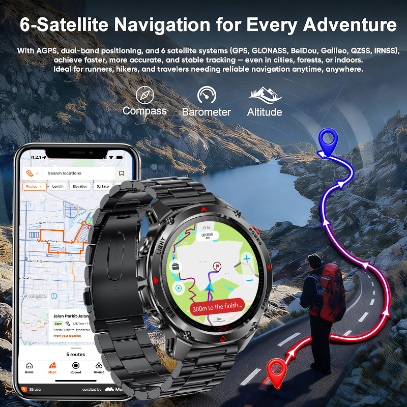 2026 New Outdoor Military GPS  - Gmt Dual Timezone Watch 评论和价格