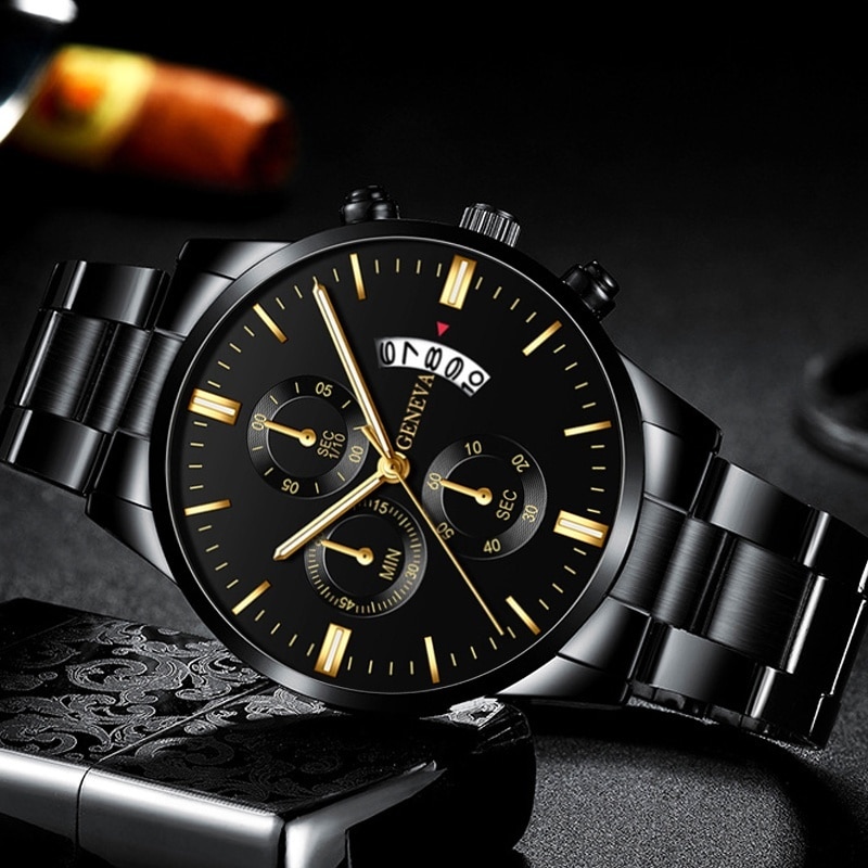 Fashion Men Black Stainless St - Seiko Watch 5 Sports 评论和价格