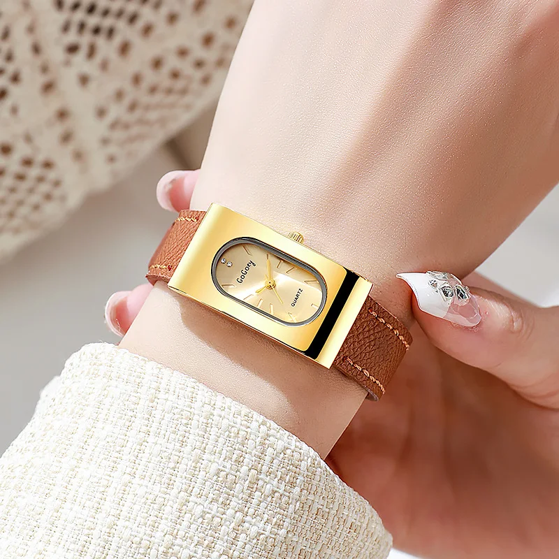 Luxury Ladies Brand Women Watc - Luxury Watch With Leather Strap 评论和价格