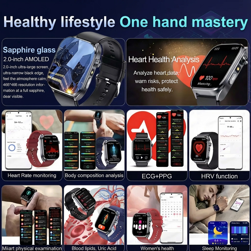 2026 Latest Al-GPT Health Smar - Gmt Dual Timezone Watch 评论和价格