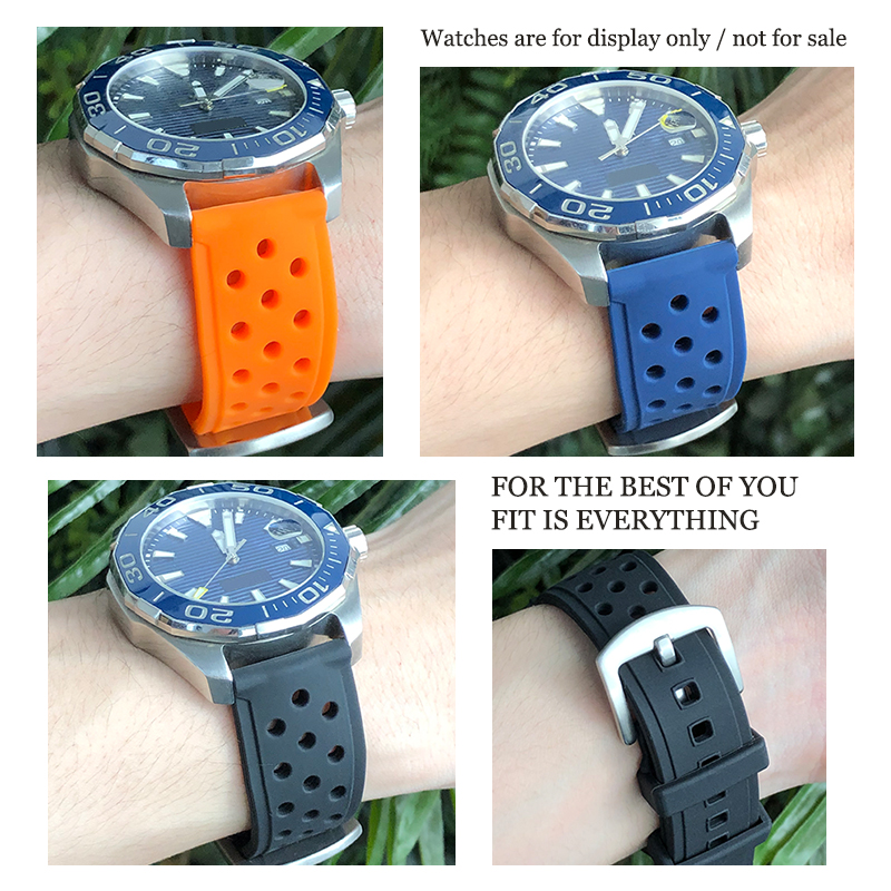 Soft Rubber Silicone Watchband - Seiko Watch 5 Sports 评论和价格