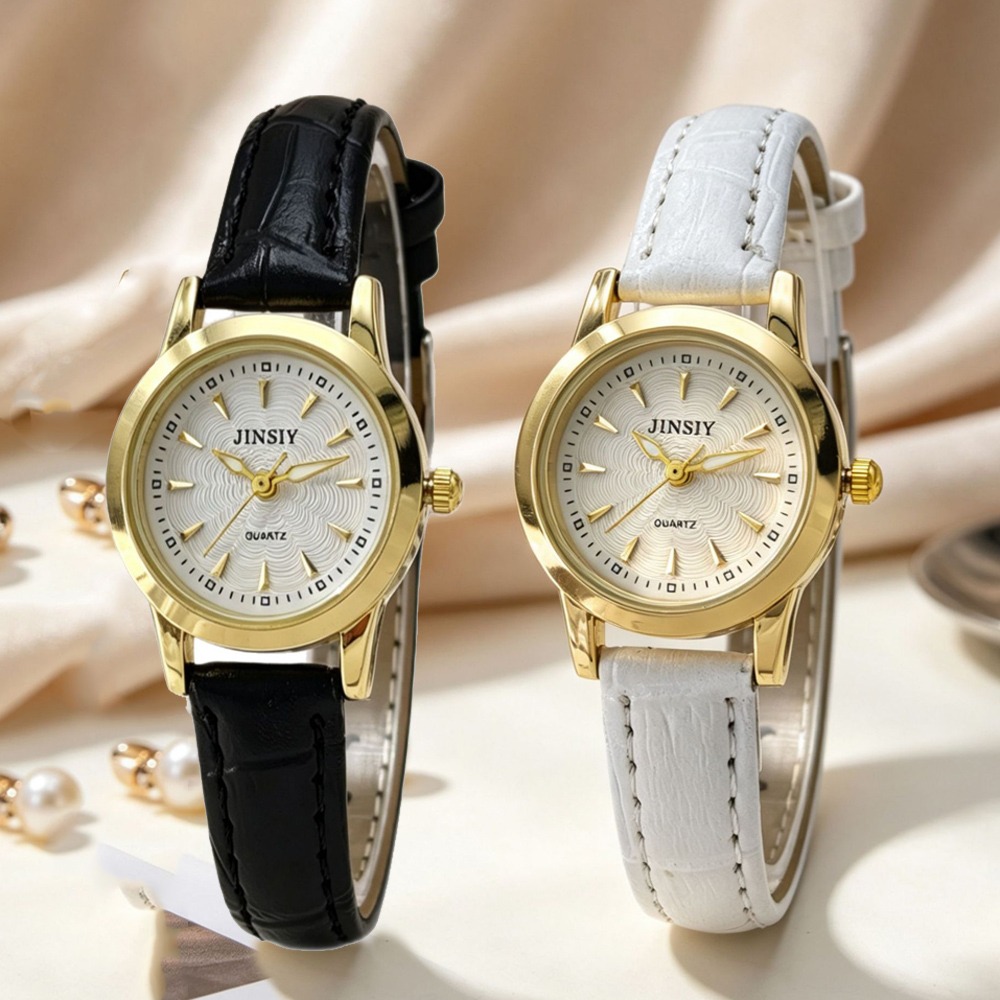 Fashion Leather Strap Quartz W - Luxury Watch With Leather Strap 评论和价格