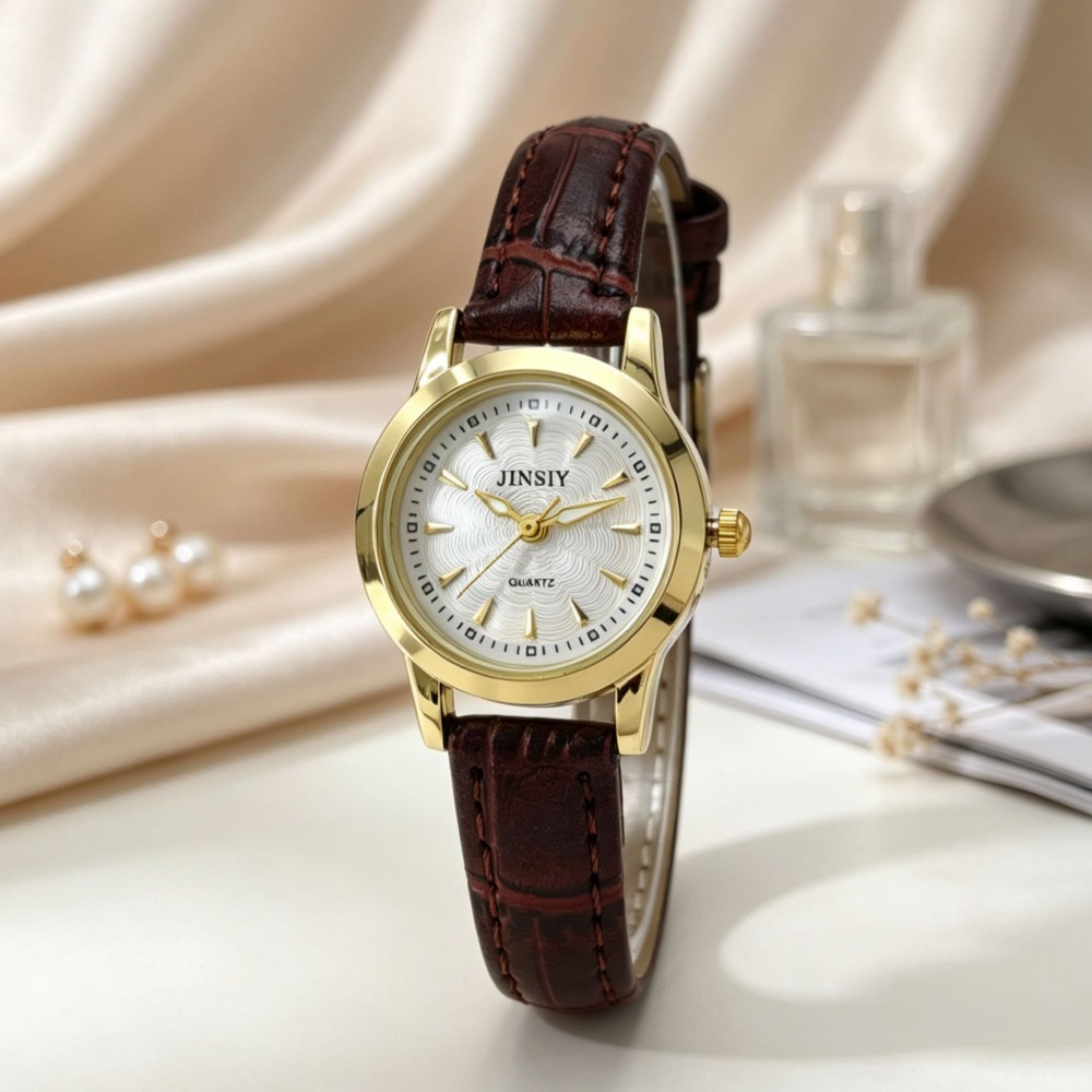 Fashion Leather Strap Quartz W - Luxury Watch With Leather Strap 评论和价格