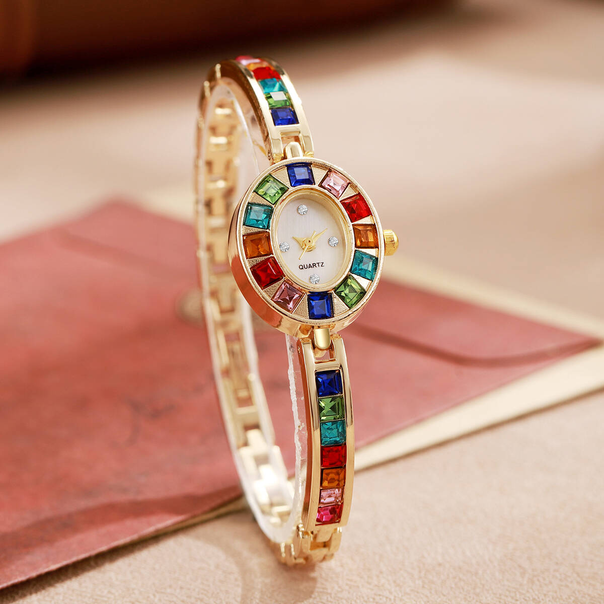 2PCS/Set Luxury Rhinestone Wom - Luxury Watch Safe 评论和价格