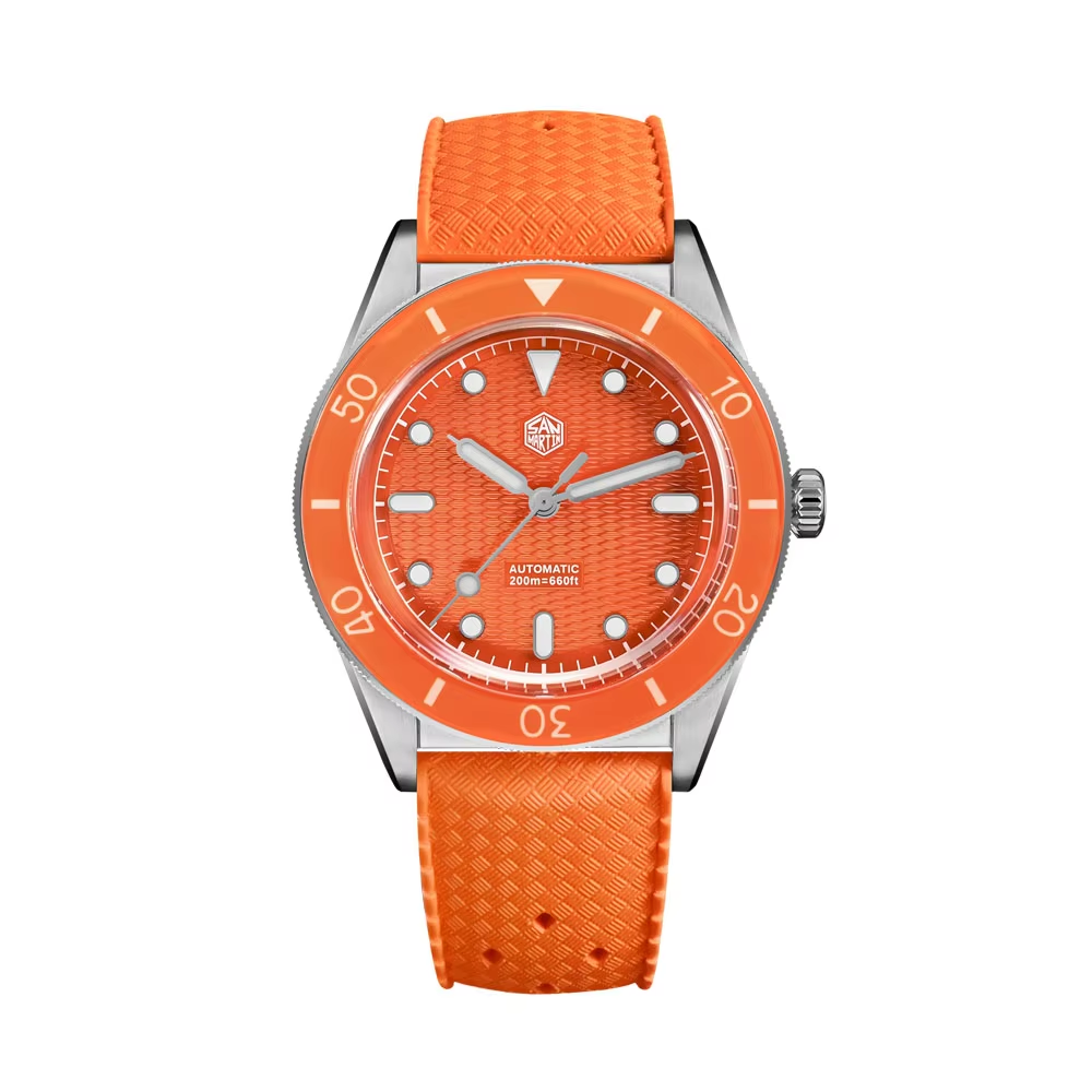 San Martin Mechanical Watch Mi - Guilloché Dial Watch 评论和价格