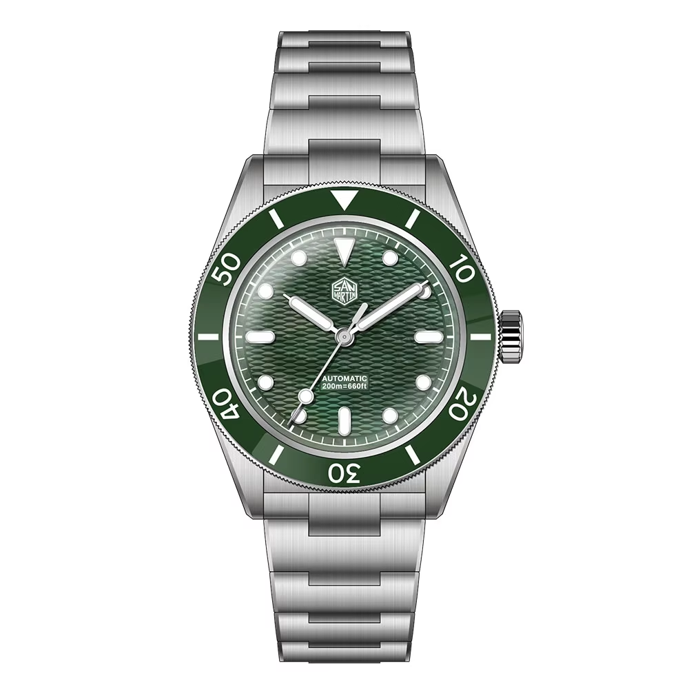 San Martin Mechanical Watch Mi - Guilloché Dial Watch 评论和价格
