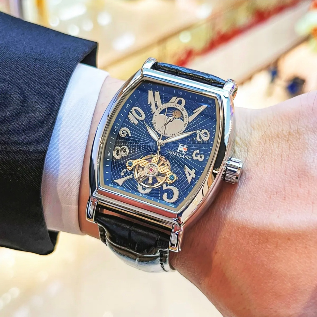 Luxury Business Barrel-Shaped  - Luxury Watch Korea 评论和价格