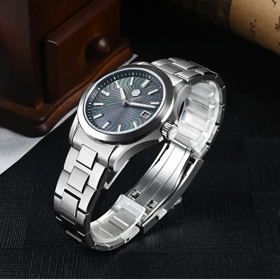 San Martin Men Automatic Watch - Guilloché Dial Watch 评论和价格