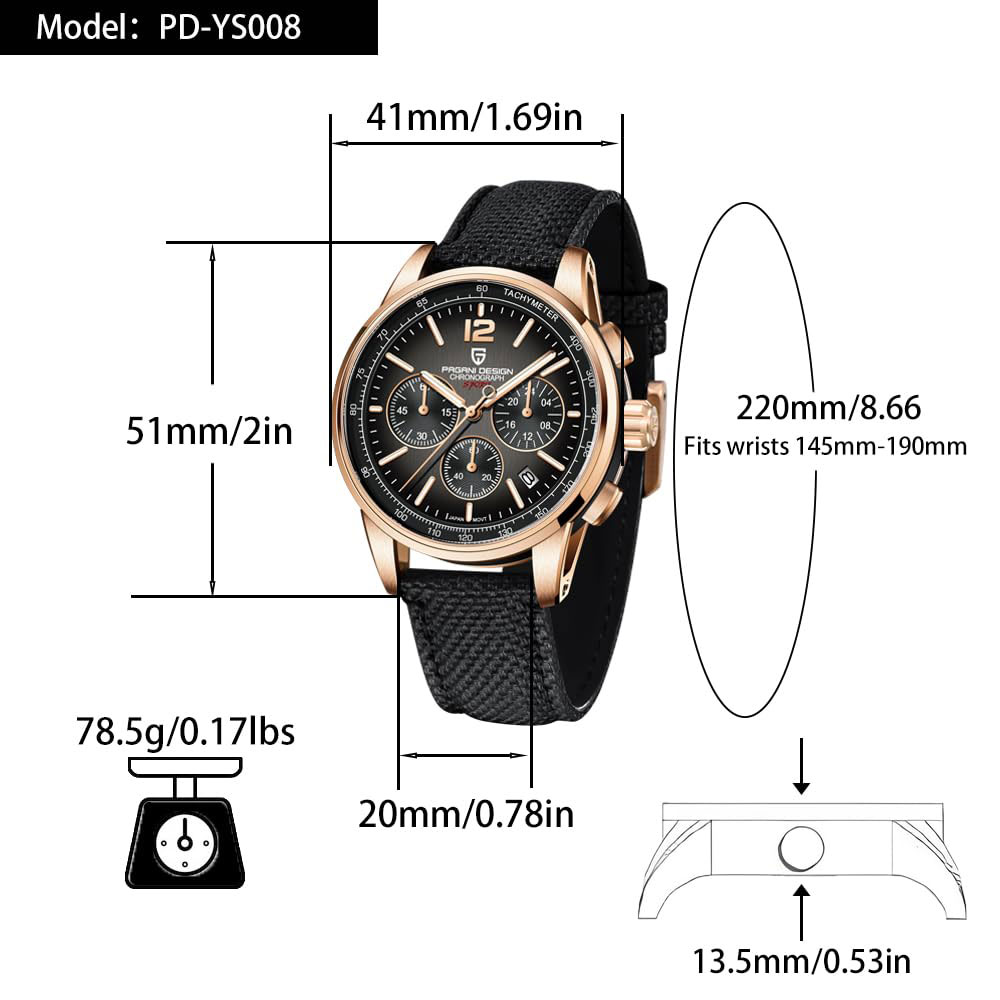 PAGANI DESIGN New Mens Watch 4 - Luxury Watch Safe 评论和价格