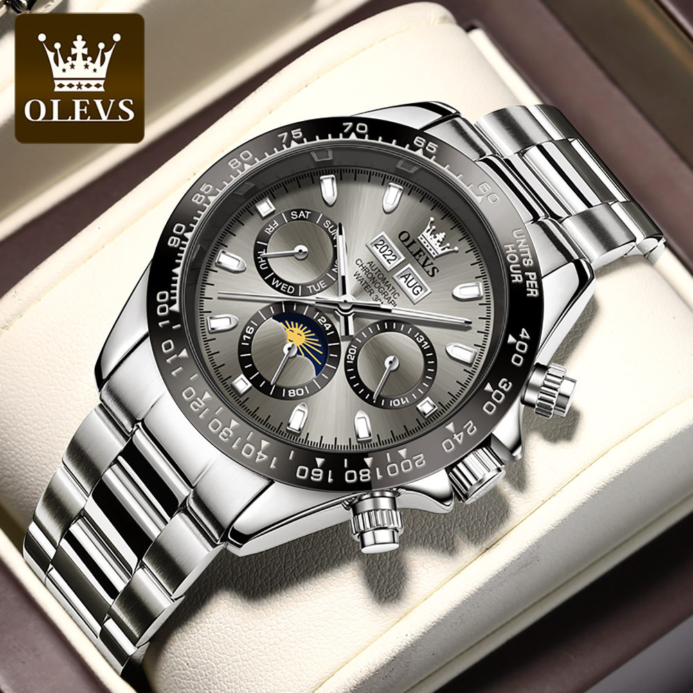 OLEVS 6654 Luxury Mens Watch C - Seiko Watch 5 Sports 评论和价格