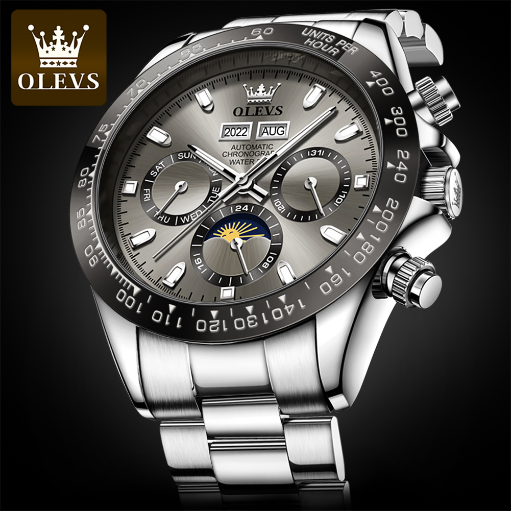 OLEVS 6654 Luxury Mens Watch C - Seiko Watch 5 Sports 评论和价格