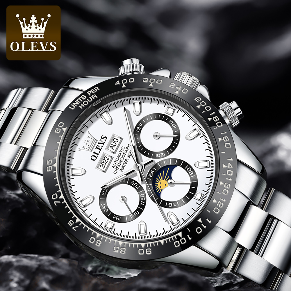 OLEVS 6654 Luxury Mens Watch C - Seiko Watch 5 Sports 评论和价格