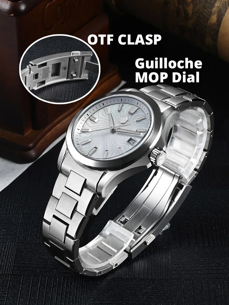 San Martin SN0150 39mm Men Wat - Guilloché Dial Watch 评论和价格