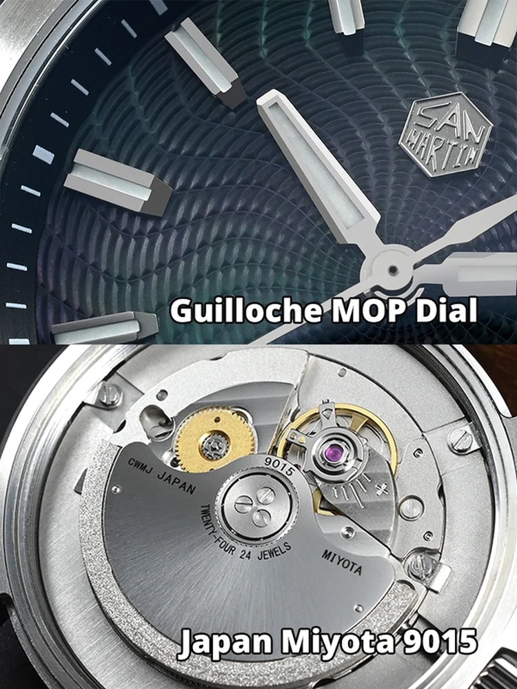 San Martin Official 39mm Guill - Guilloché Dial Watch 评论和价格