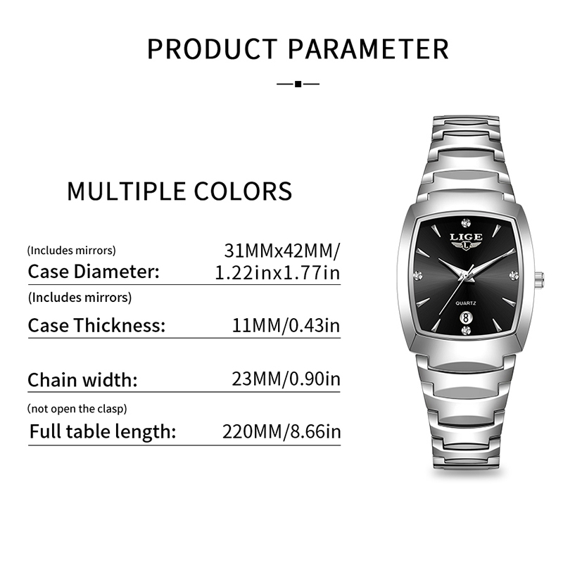 LIGE Watch women Business Luxu - Luxury Watch For Women 评论和价格