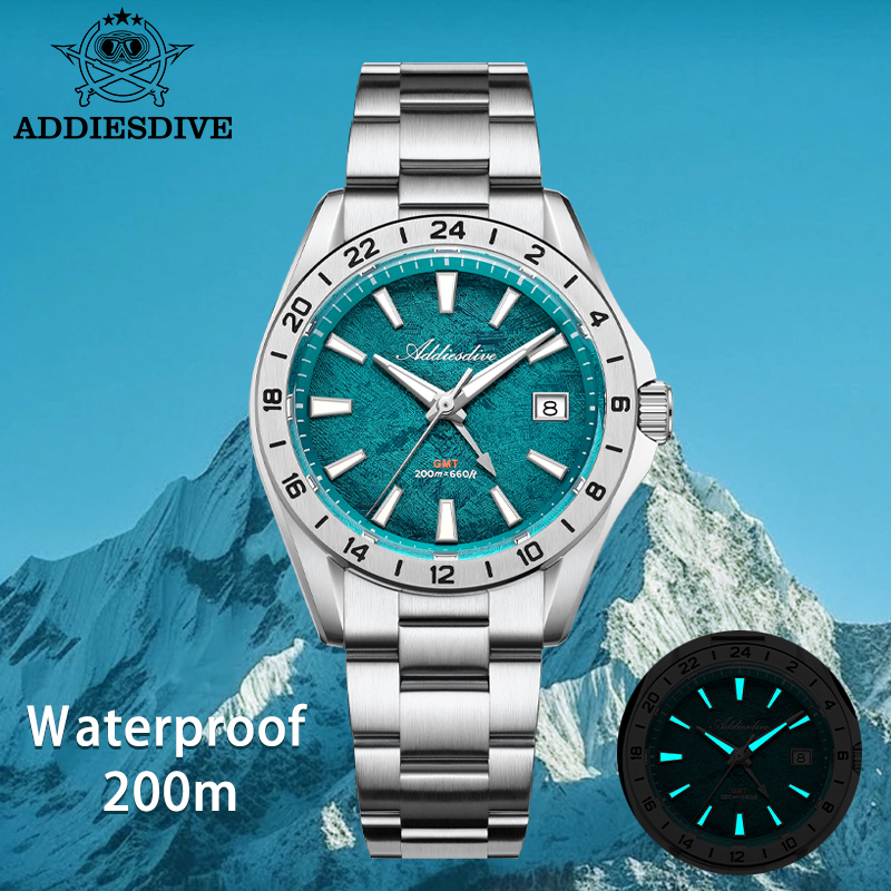 ADDIESDIVE New Quartz Watches  - Gmt Dual Timezone Watch 评论和价格