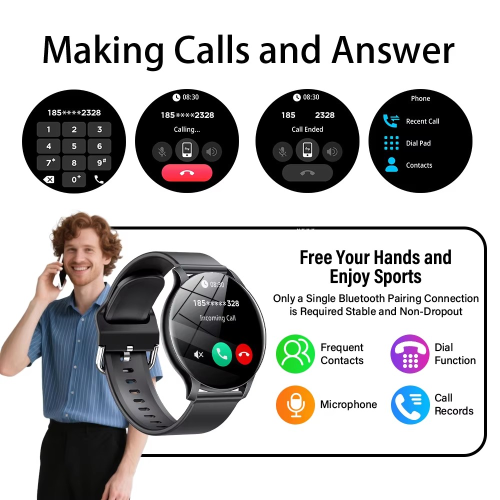 2025 New Smart Watch Heart Rat - Gmt Dual Timezone Watch 评论和价格