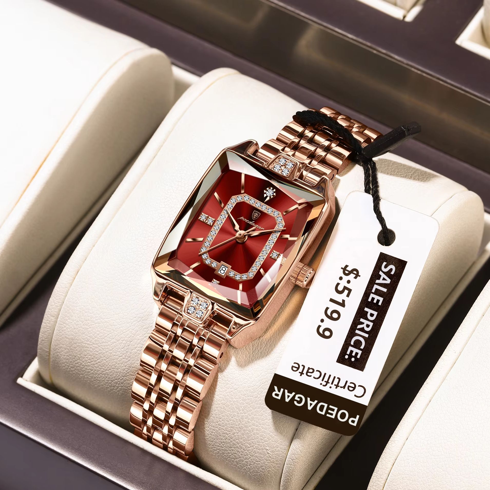 POEDAGAR Fashion Elegant Women - Luxury Watch For Women 评论和价格