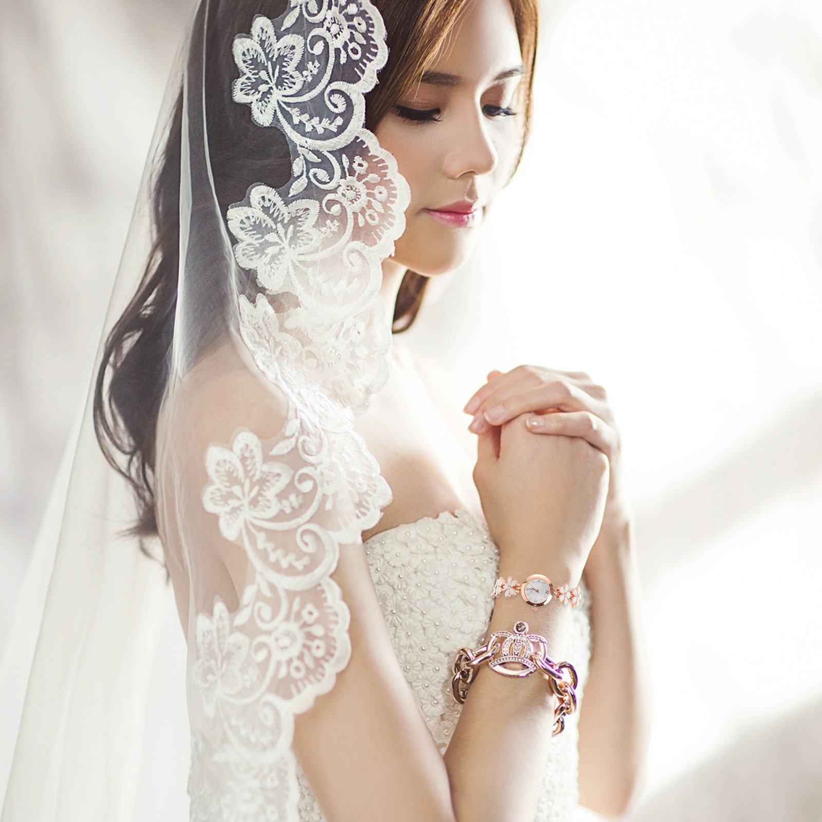 Exquisite Watch White Bracelet - Luxury Watch Hand 评论和价格