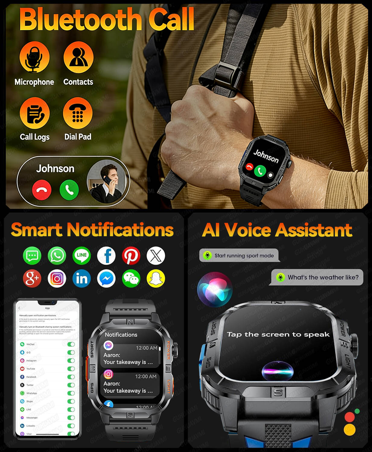 New Military T-Rex3 Ultra GPS  - Gmt Dual Timezone Watch 评论和价格