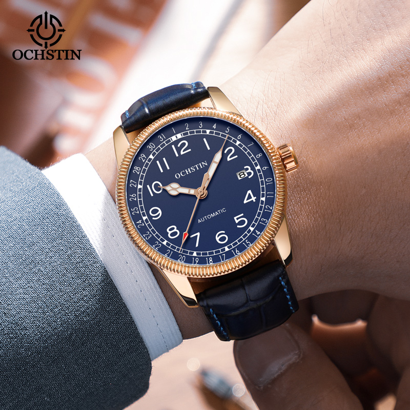 OCHSTIN Mens Business Watch Au - Guilloché Dial Watch 评论和价格
