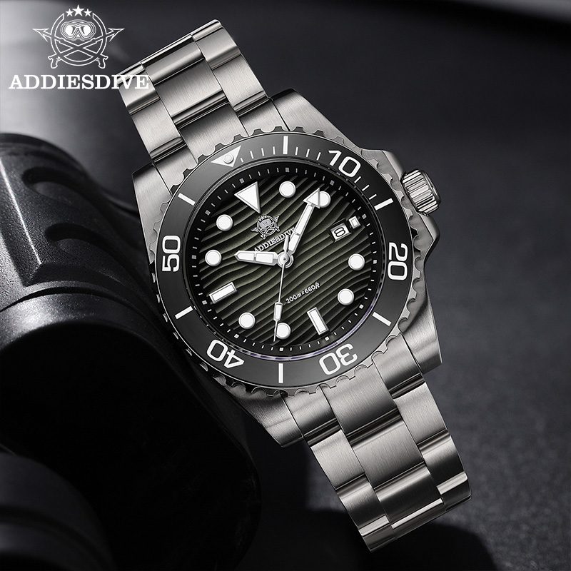 ADDIESDIVE New Men's Dive Watc - Guilloché Dial Watch 评论和价格