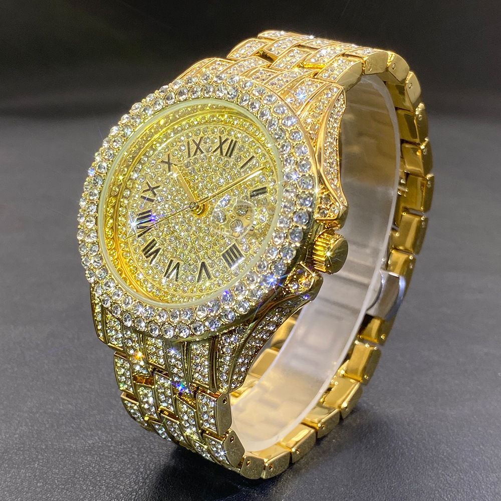 Big Gold Silver Black Wristwat - Luxury Watch Gold 评论和价格