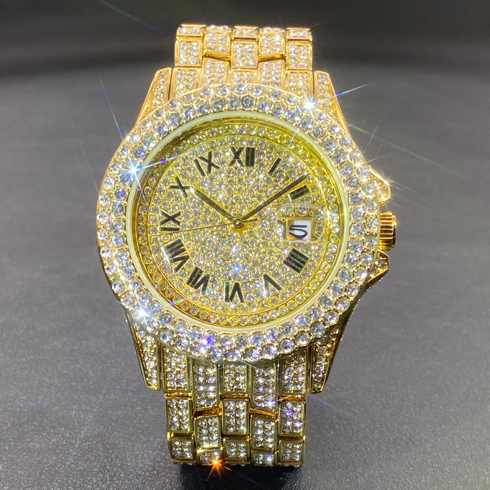 Big Gold Silver Black Wristwat - Luxury Watch Gold 评论和价格