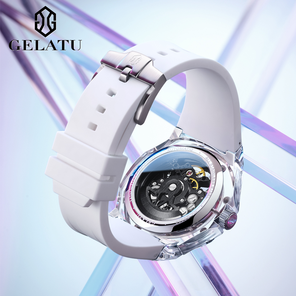 GELATU 8002 Automatic Mechanic - Luxury Watch With Leather Strap 评论和价格